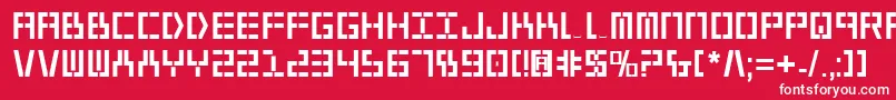 Year2000Bold Font – White Fonts on Red Background