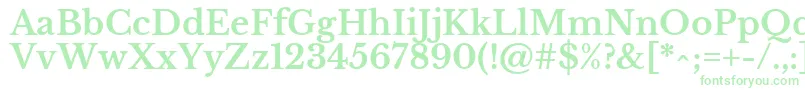 Шрифт LibrebaskervilleBold – зелёные шрифты на белом фоне