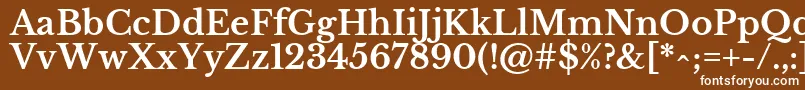 LibrebaskervilleBold Font – White Fonts on Brown Background