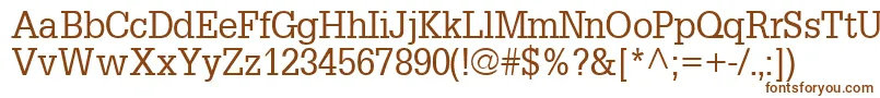 InstallationsskRegular Font – Brown Fonts on White Background