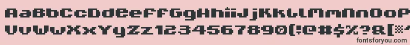 V5Xtender Font – Black Fonts on Pink Background