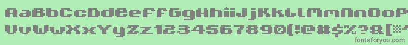 V5Xtender Font – Gray Fonts on Green Background