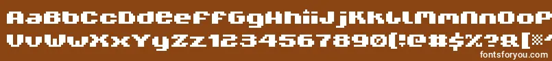V5Xtender Font – White Fonts on Brown Background