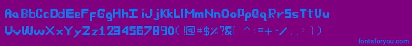 OwnFont Font – Blue Fonts on Purple Background