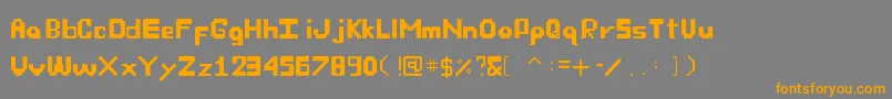 OwnFont Font – Orange Fonts on Gray Background