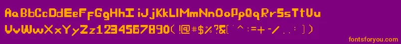 OwnFont Font – Orange Fonts on Purple Background