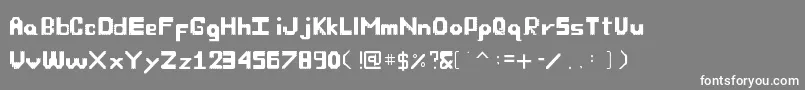 OwnFont Font – White Fonts on Gray Background