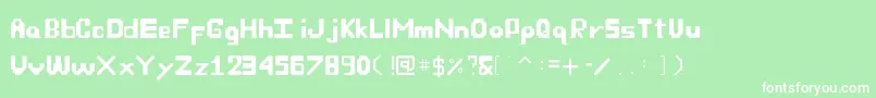 OwnFont Font – White Fonts on Green Background