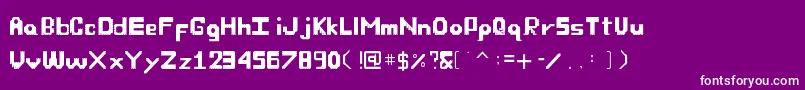 OwnFont Font – White Fonts on Purple Background