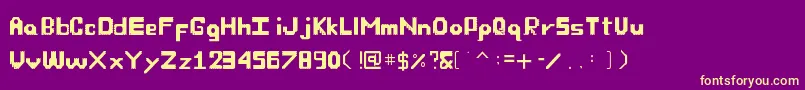 OwnFont Font – Yellow Fonts on Purple Background