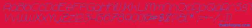 fuente MajoramSansItalic – Fuentes Azules Sobre Fondo Rojo