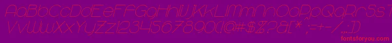 fuente MajoramSansItalic – Fuentes Rojas Sobre Fondo Morado