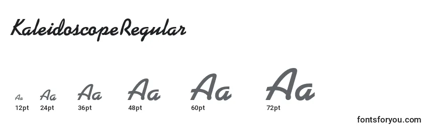 KaleidoscopeRegular Font Sizes
