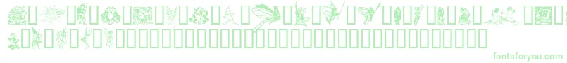 Шрифт FaerieTM – зелёные шрифты