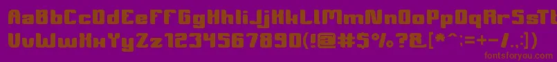 Symbolism Font – Brown Fonts on Purple Background