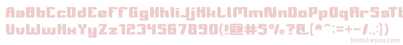 Symbolism Font – Pink Fonts on White Background
