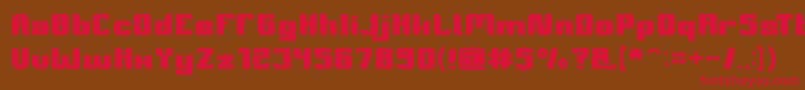 Symbolism Font – Red Fonts on Brown Background