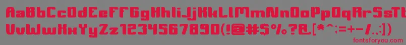Symbolism Font – Red Fonts on Gray Background