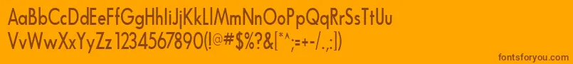 More about FuturaNarrowBold Font FuturaNarrowBold Font – Brown Fonts on Orange Background