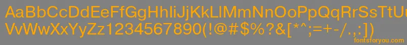 Prg55Ac Font – Orange Fonts on Gray Background