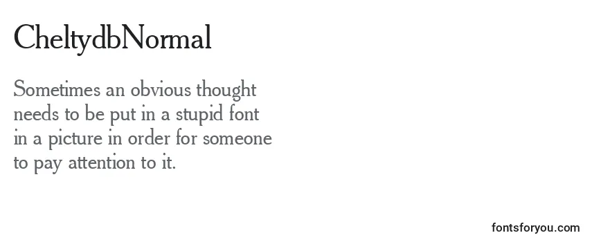 Review of the CheltydbNormal Font