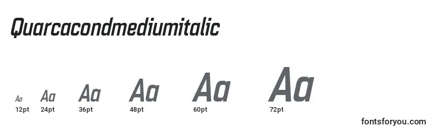 Quarcacondmediumitalic Font Sizes