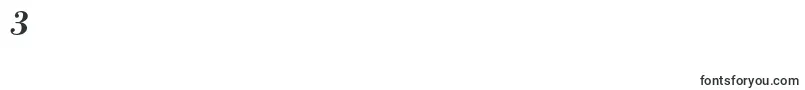 フォントLibrebodoniBolditalic – フォント数字3