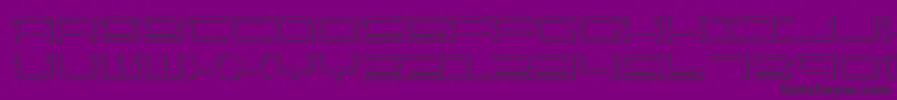 Qtech2s Font – Black Fonts on Purple Background