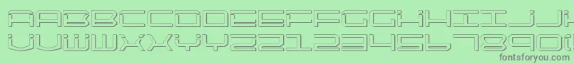 Więcej informacji o czcionce Qtech2s Czcionka Qtech2s – szare czcionki na zielonym tle