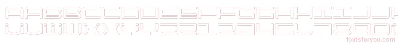 Qtech2s Font – Pink Fonts on White Background