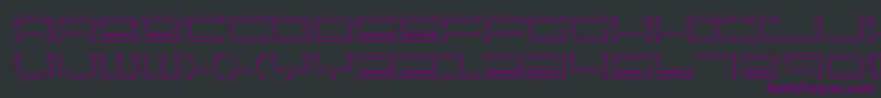Qtech2s Font – Purple Fonts on Black Background