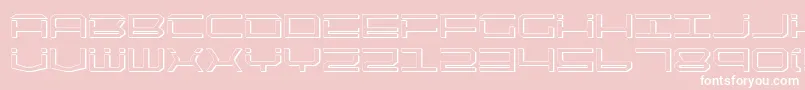 Qtech2s Font – White Fonts on Pink Background