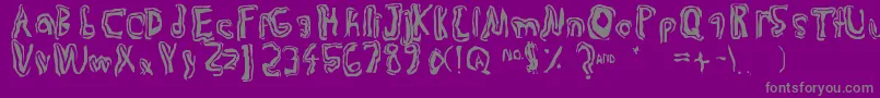 fuente Trulogik – Fuentes Grises Sobre Fondo Morado