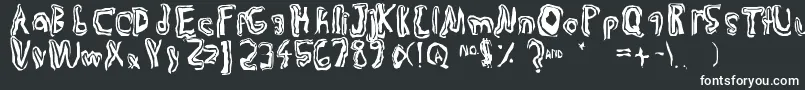 Trulogik Font – White Fonts on Black Background