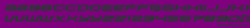 Lethalforceexpandital-Schriftart – Schwarze Schriften auf violettem Hintergrund