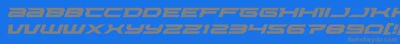 fuente Lethalforceexpandital – Fuentes Grises Sobre Fondo Azul