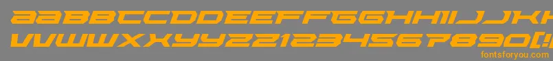 Police Lethalforceexpandital – polices orange sur fond gris
