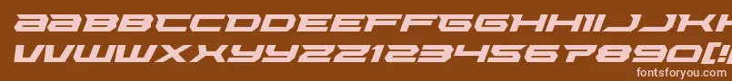 fuente Lethalforceexpandital – Fuentes Rosadas Sobre Fondo Marrón