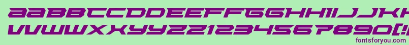 fuente Lethalforceexpandital – Fuentes Moradas Sobre Fondo Verde