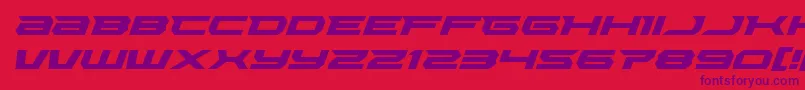 fuente Lethalforceexpandital – Fuentes Moradas Sobre Fondo Rojo