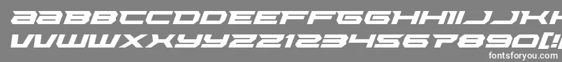 Lethalforceexpandital Font – White Fonts on Gray Background