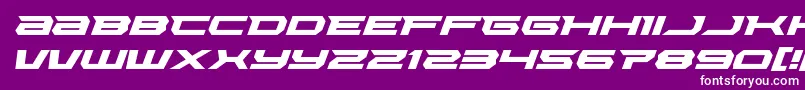 fuente Lethalforceexpandital – Fuentes Blancas Sobre Fondo Morado