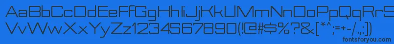 NesobriteseRegular Font – Black Fonts on Blue Background