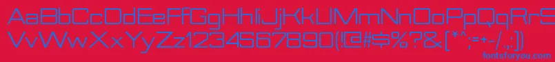 NesobriteseRegular Font – Blue Fonts on Red Background