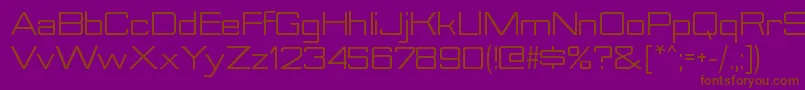 NesobriteseRegular Font – Brown Fonts on Purple Background