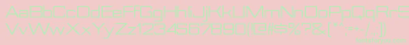 NesobriteseRegular Font – Green Fonts on Pink Background