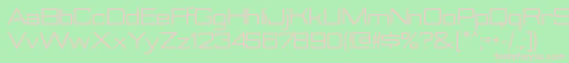 NesobriteseRegular Font – Pink Fonts on Green Background