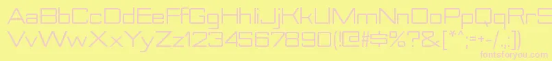 NesobriteseRegular Font – Pink Fonts on Yellow Background