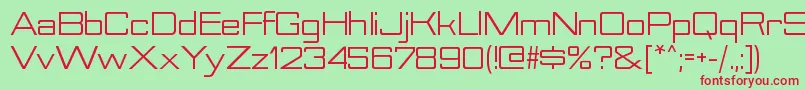 NesobriteseRegular Font – Red Fonts on Green Background