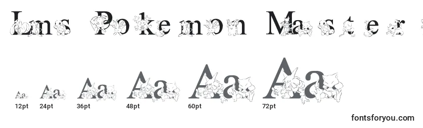 Размеры шрифта Lms Pokemon Master Solid